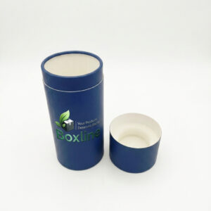 blue kraft paper cylinder box