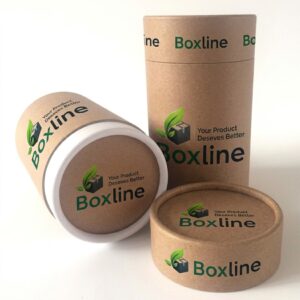 natural kraft cylinder boxes
